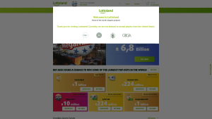 Latest lottoland.co.za screenshot