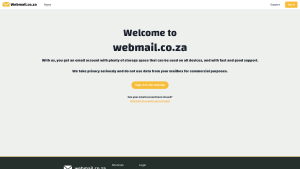 Latest webmail.co.za screenshot